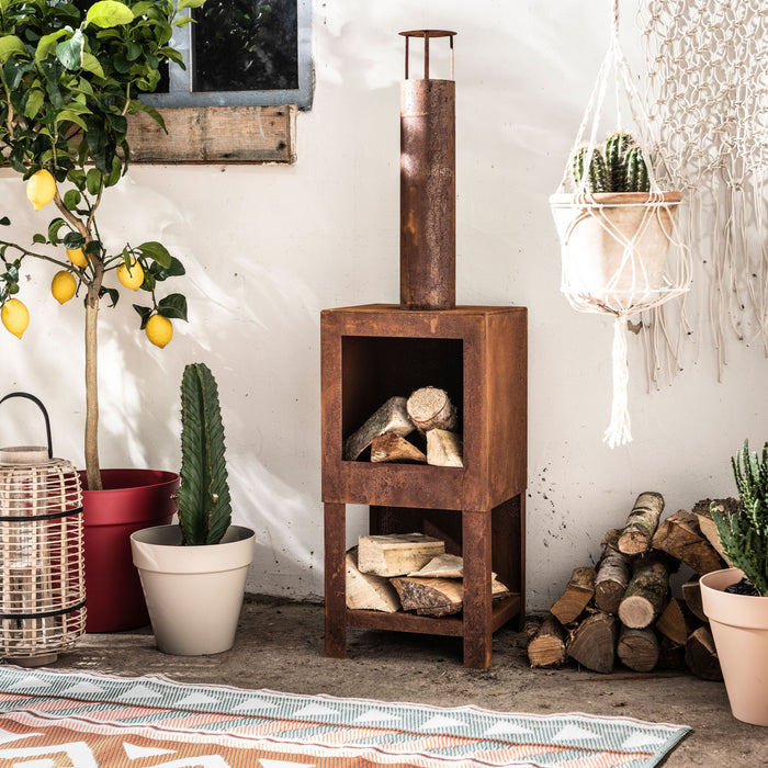 Esschert Terraskachel Houtopslag