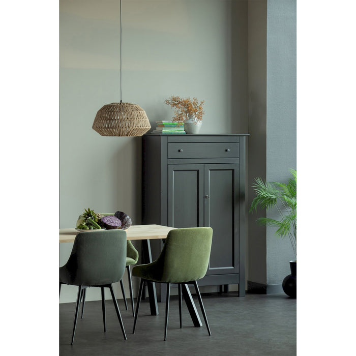 WOOOD Tablo Tafel met 2-Standen Poot - Eiken|Metaal - 75x160x90