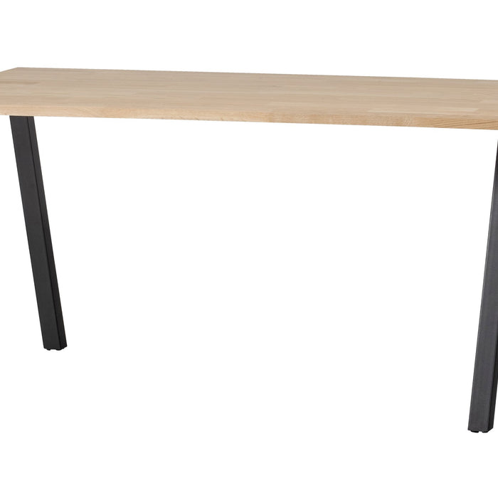 WOOOD Tablo Tafel met 2-Standen Poot - Eiken|Metaal - 75x160x90
