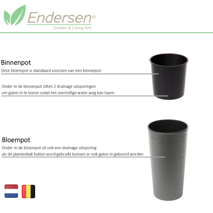 Endersen Venetië Lux GoGreen Bloembak H 57 cm