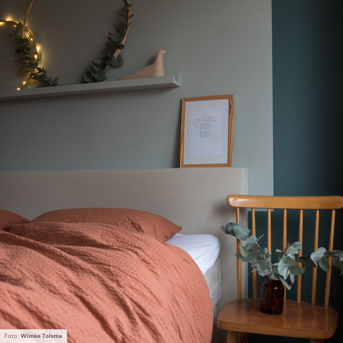 Crisp Sheets Dekbedovertrek 200 x 220 cm - Terracotta