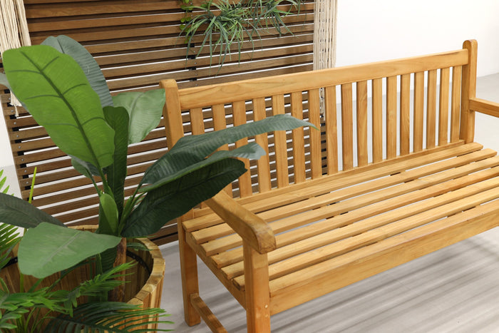 VDG Teak houten tuinbank Bison - 150 cm.