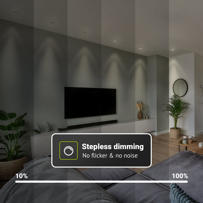 HOFTRONIC 6x Napels - LED Inbouwspots Badkamer IP65 Zilver