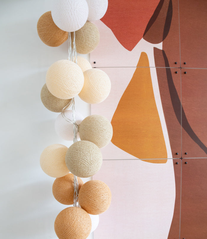 Cotton Ball Lights Regular Lichtslinger beige - Creamy 20