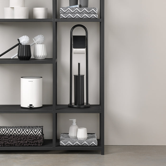 Sealskin Acero Toiletbutler - Toiletrolhouder - Toiletborstel met Houder - Vrijstaand - Zwart
