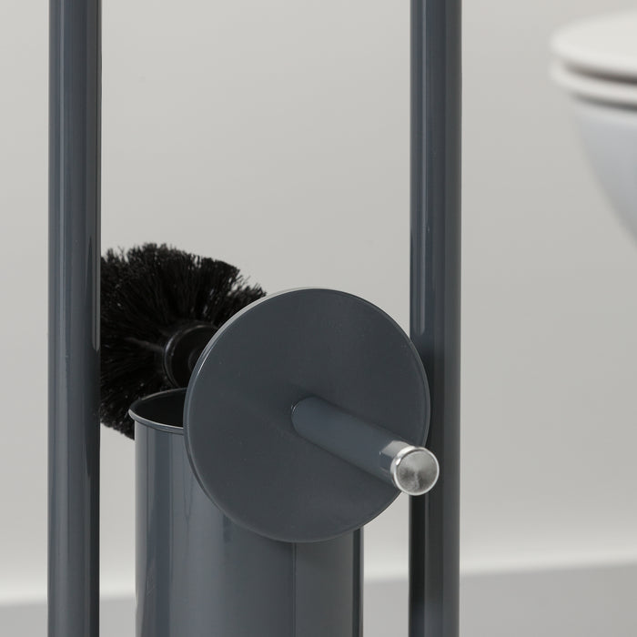 Sealskin Acero Toiletbutler - Toiletrolhouder - Toiletborstel met Houder - Vrijstaand - Grijs