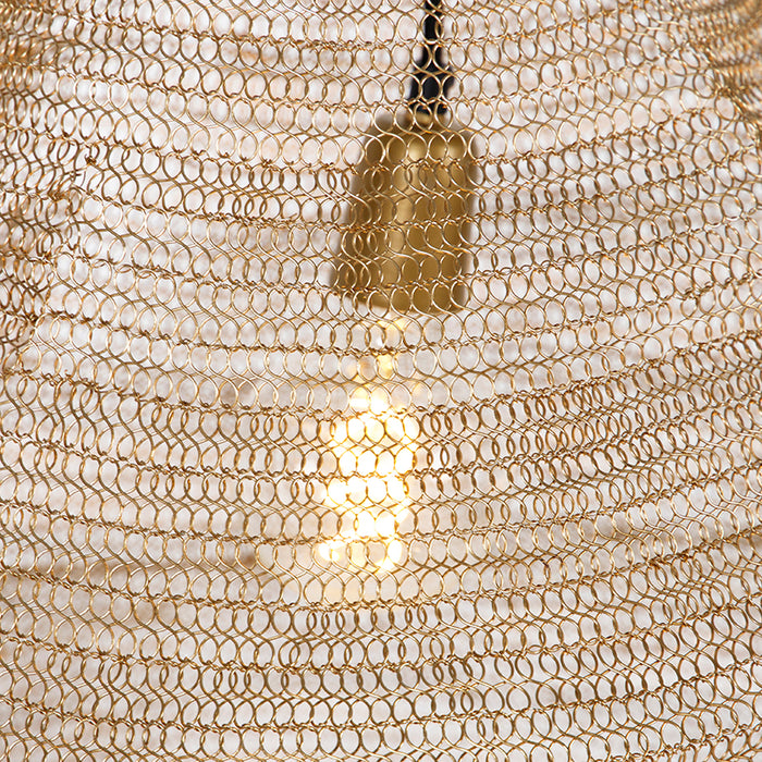 QAZQA Oosterse hanglamp goud 90 cm - Nidum