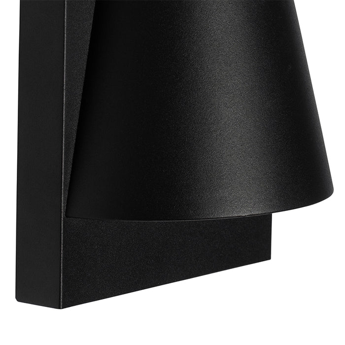 QAZQA Buiten wandlamp zwart IP44 met schemerschakelaar - Femke