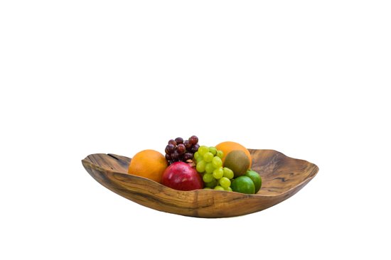 TMS - Fruit schaal - Teak - 50 cm - Geolied