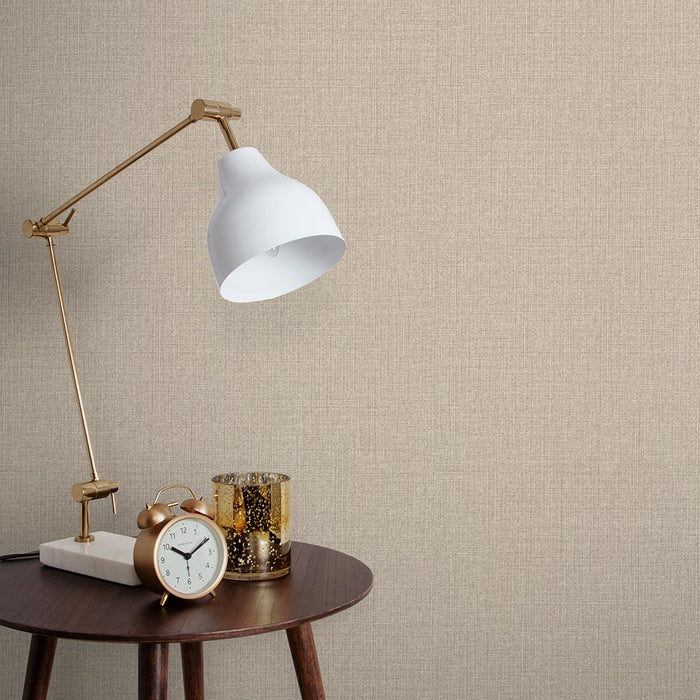 Graham & Brown - Vliesbehang - Linen Beige - 10mx52cm