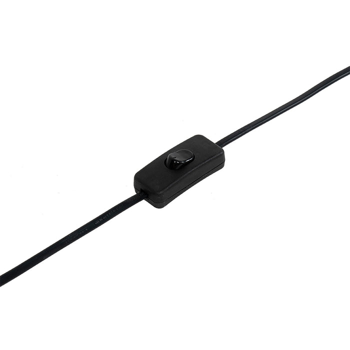 QAZQA Landelijke tafellamp rotan met zwart - Kata