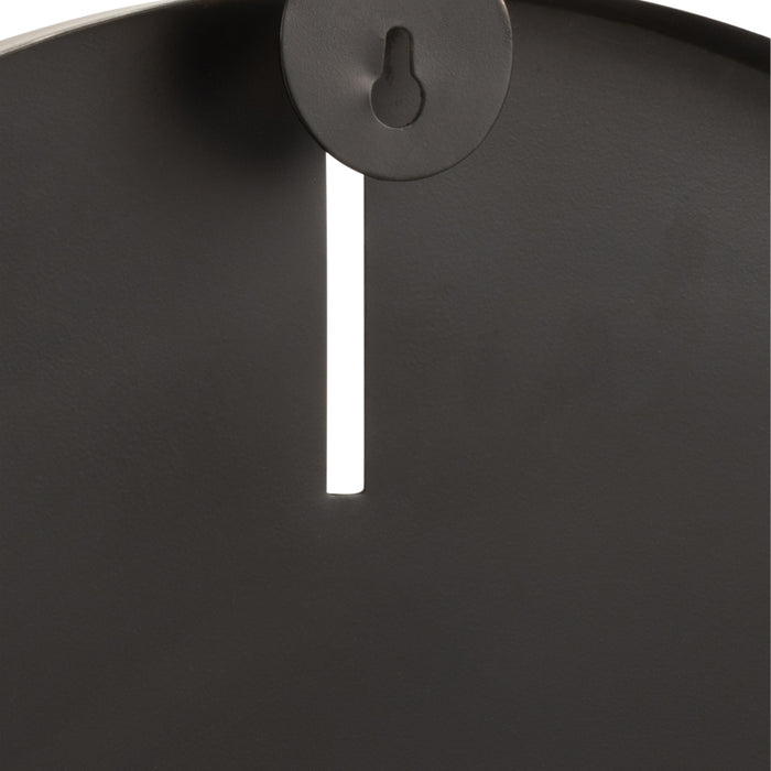 J-Line Klok Metaal Donker Grijs S