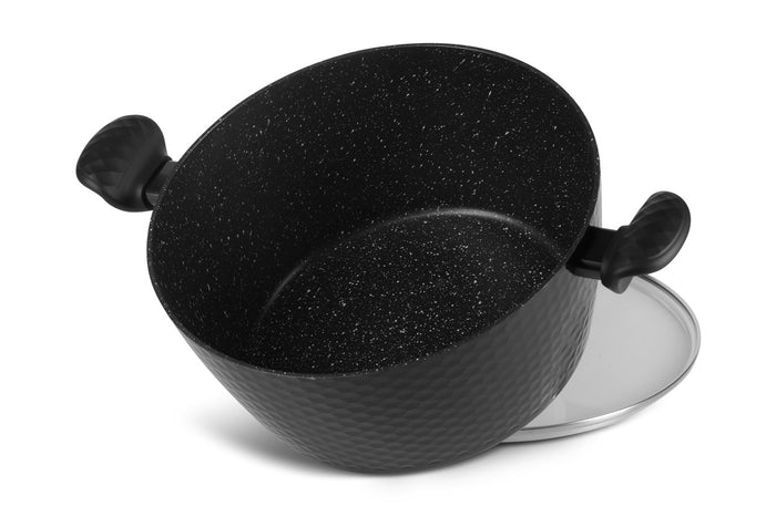 Edenberg Black Line - 15-delige Luxe Pannenset van Gesmeed Aluminium