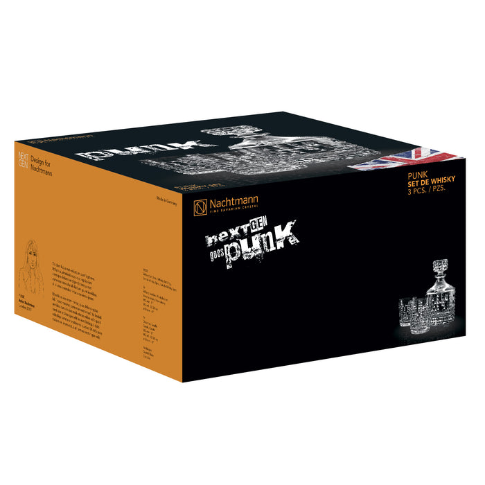 Nachtmann Punk Karaf en Whiskey Tumblers 3-delig