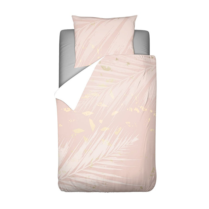 Y-NOT Roze Bladeren Dekbedovertrek 240 x 220 cm