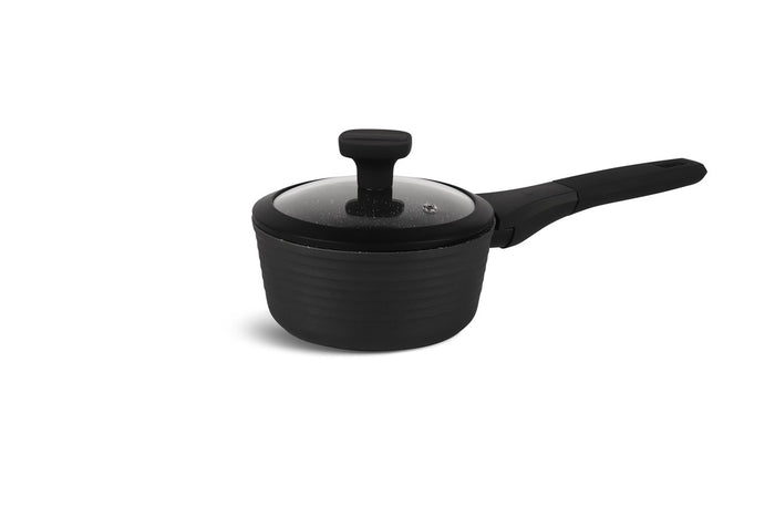 Edenberg Black Line - 15-delige Luxe Pannenset van Gesmeed Aluminium