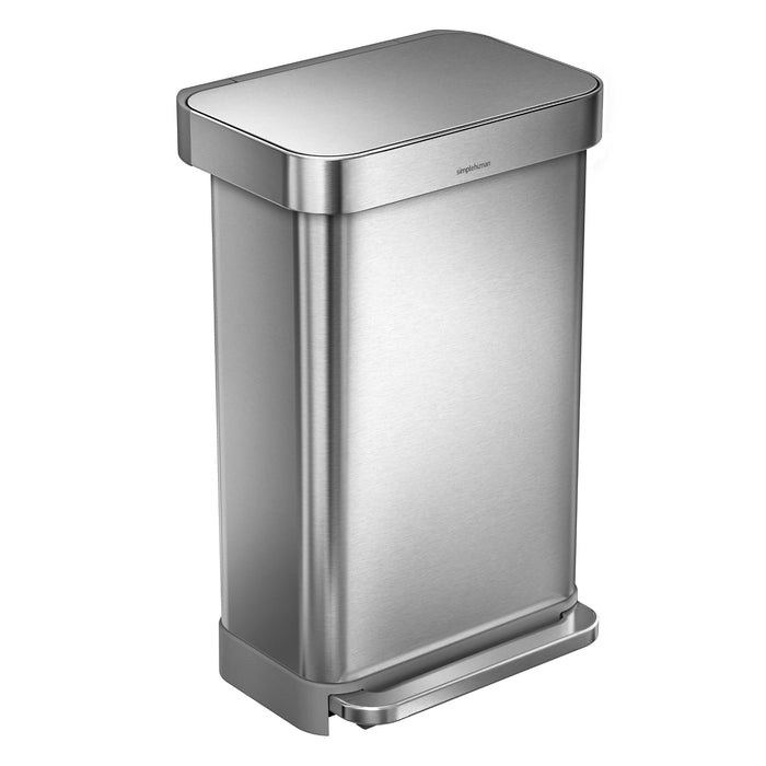 Simplehuman Rectangular Liner Pocket Pedaalemmer 45 Liter