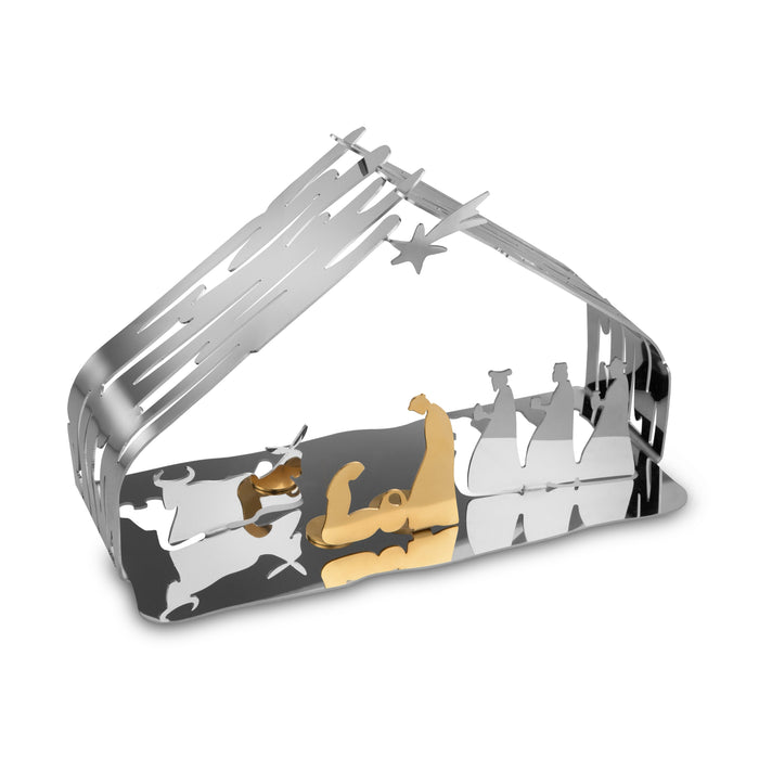 Alessi Bark Crib RVS Kerststal