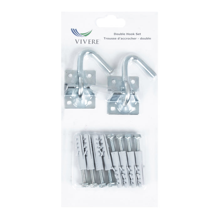 Vivere Dubbele Hangmat Haken Set - 2 st.