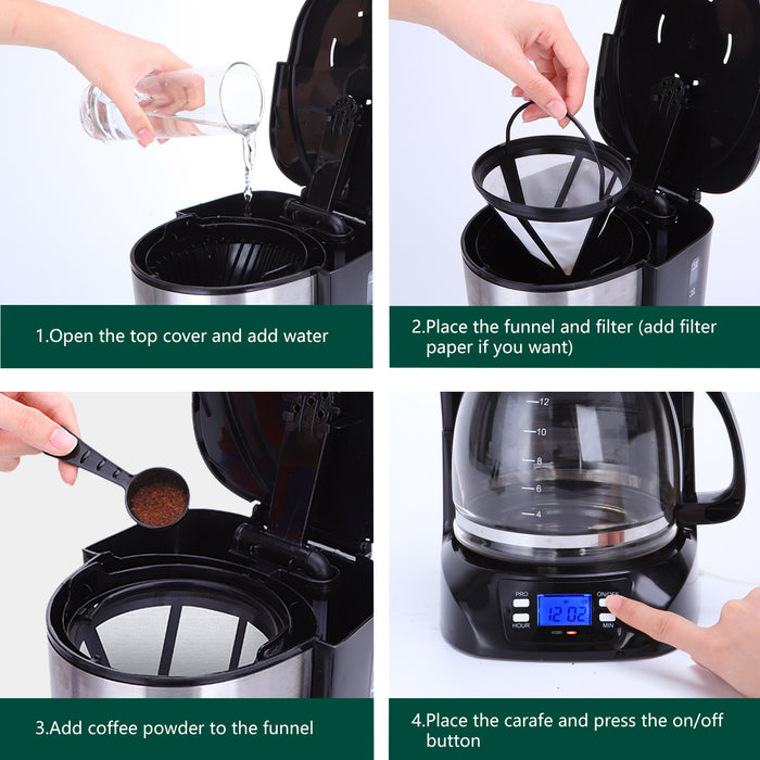 Aigostar Benno 30QUJ - Filter-Koffiezetapparaat