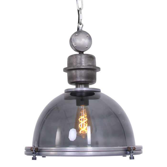 Steinhauer Hanglamp industrieel - Glas - Grijs