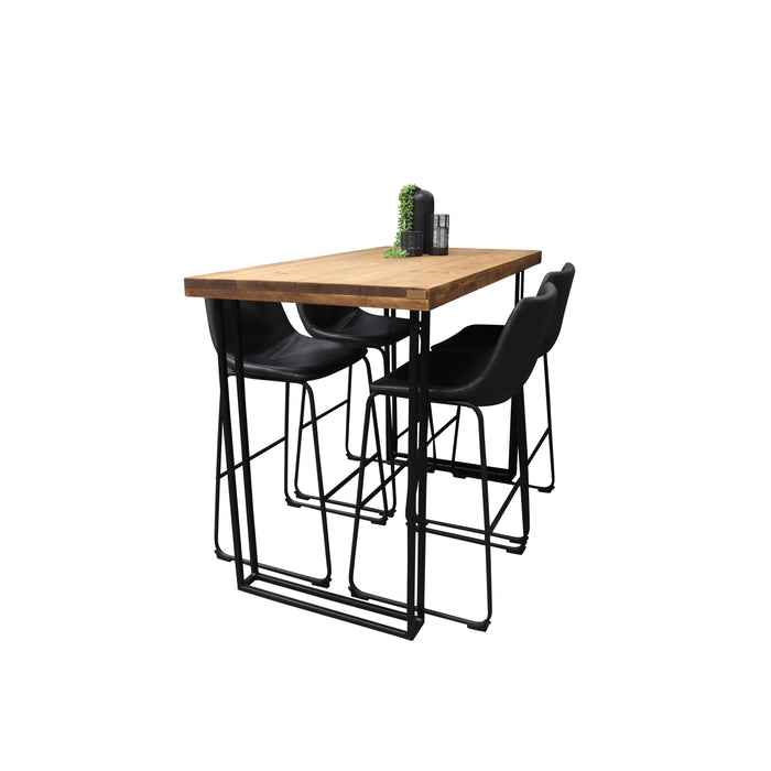 Bartafel UDO TWIN steigerhout bruin 140 cm