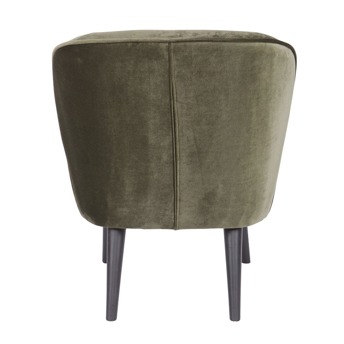 WOOOD Sara Fauteuil - Warm Groen