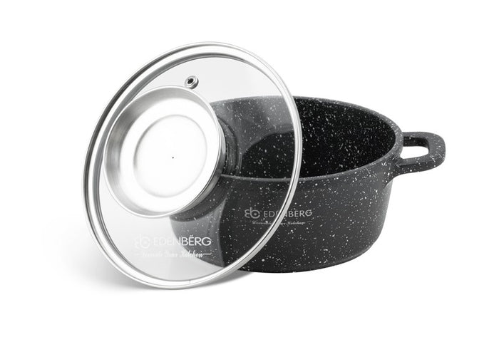 Edenberg Stonetec Line - 10-delige Luxe Pannenset van Gesmeed