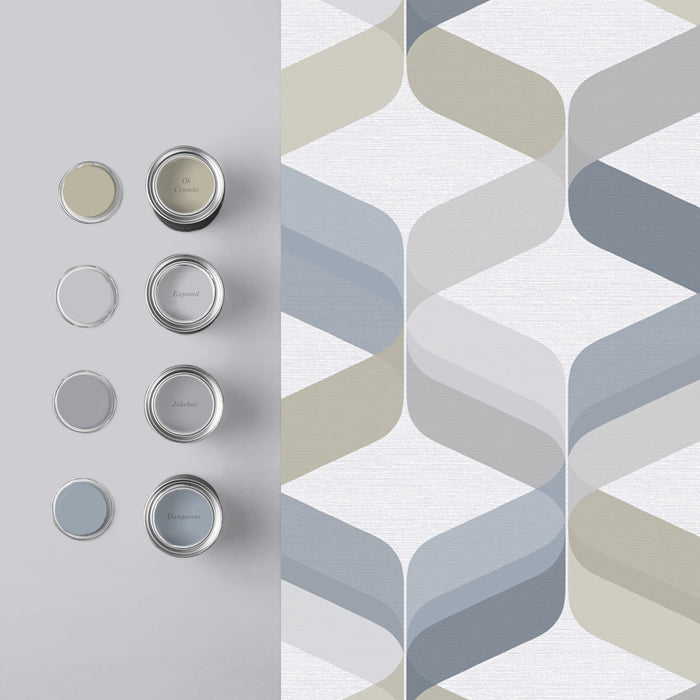 Graham & Brown - Vliesbehang - Retro Denim - 10mx52cm