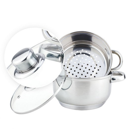 Edenberg Classic Line - Stoompannenset - Ø 20 cm - 3-delig - Voorzien