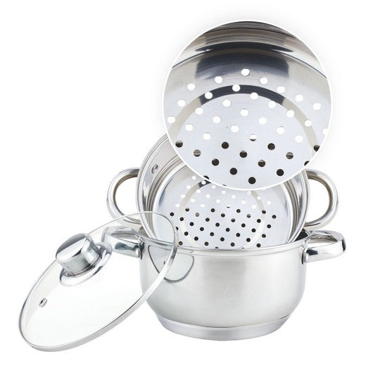 Edenberg Classic Line - Stoompannenset - Ø 20 cm - 3-delig - Voorzien