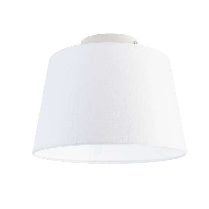 QAZQA Moderne plafondlamp met witte kap 25 cm - Combi