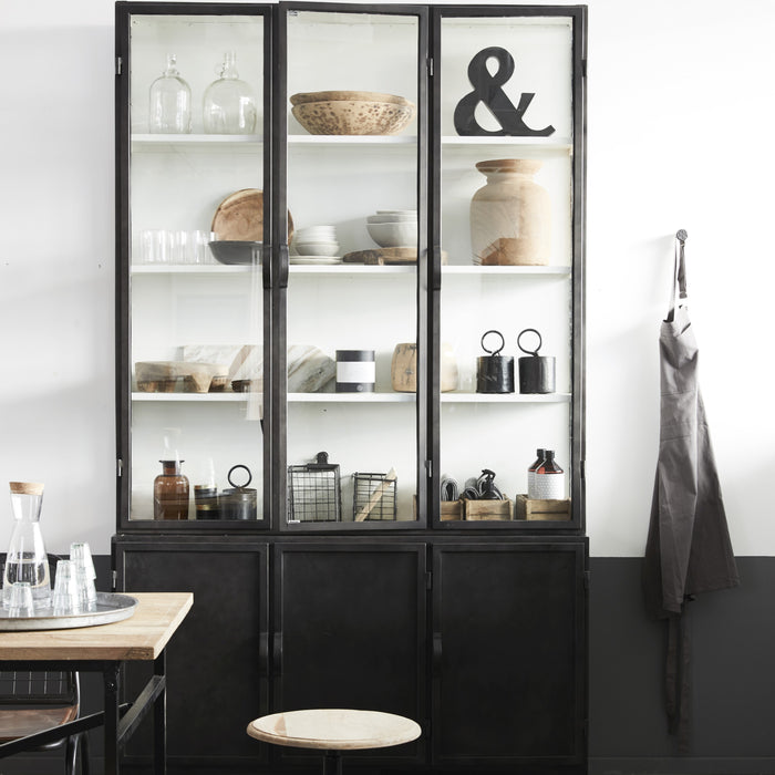 New Routz Detroit Vitrinekast B 142 cm - Zwart