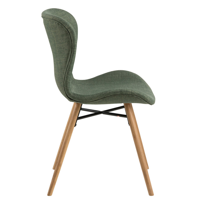 by fonQ basic Tough Eetkamerstoel - Textiel - Groen