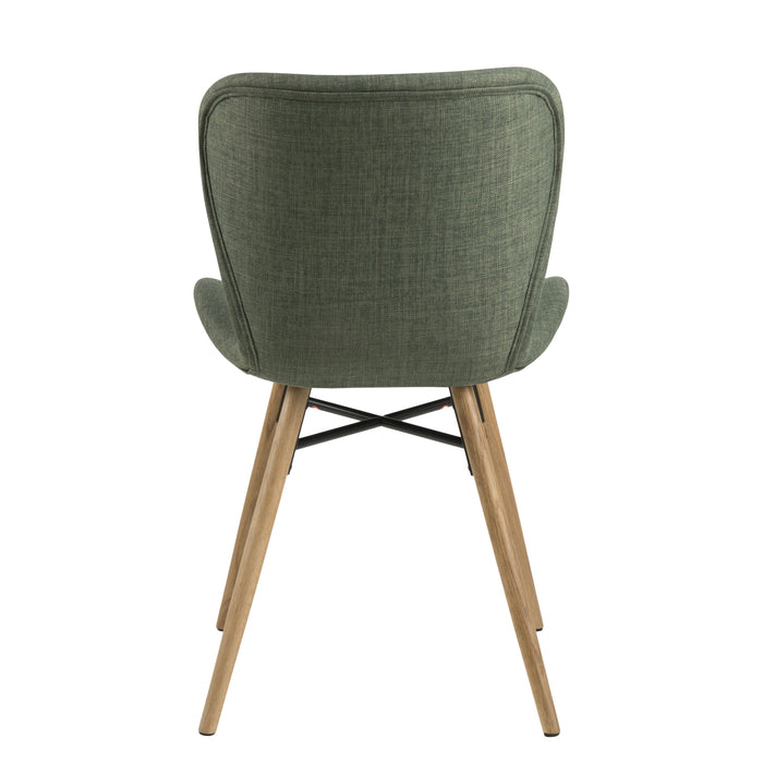 by fonQ basic Tough Eetkamerstoel - Textiel - Groen