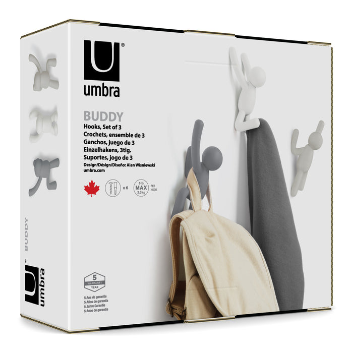 Umbra Buddy Kapstokhaken - set van 3