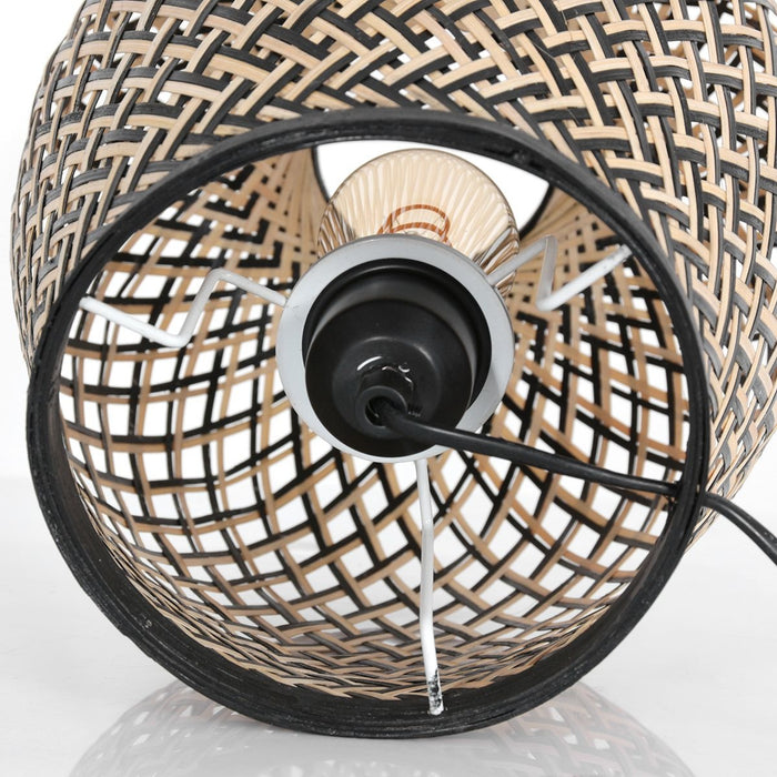 Anne Light & home Tafellamp Maze H 30 cm Bamboe zwart beige