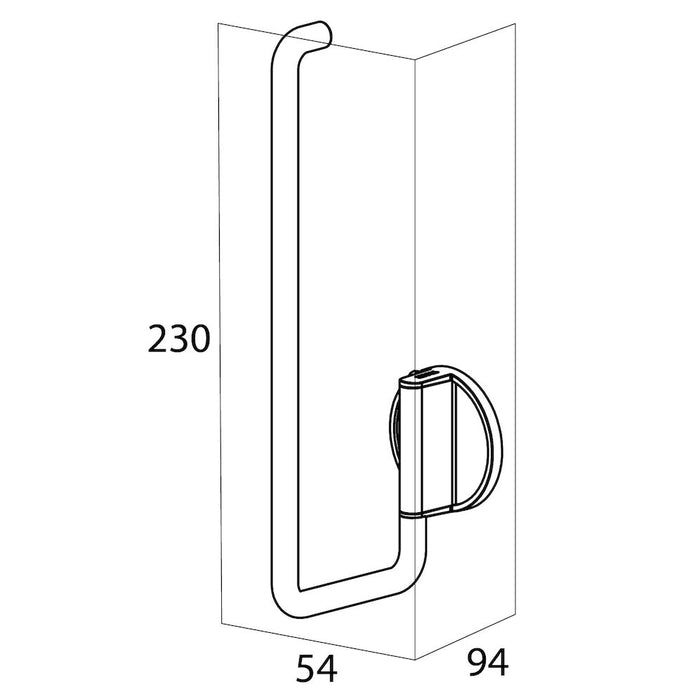 Tiger Tune Reserverolhouder - Messing Geborsteld / Zwart
