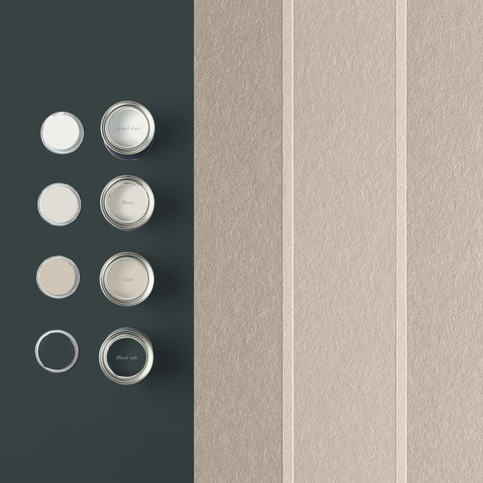 Graham & Brown Vliesbehang - Baroque Bead Stripe Pearl - 10mx52cm