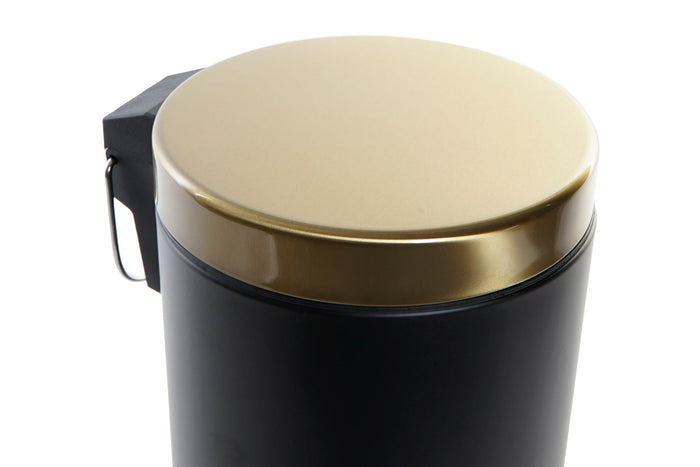 Pedaalemmer 3L Glam - Zwart & Goud - Softclose - H26 cm