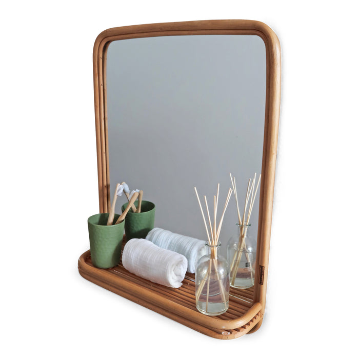 Puhlmann Rotan Spiegel - H 60 x B 45 cm