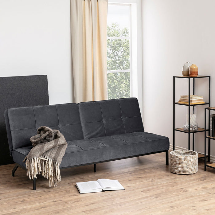 Lisomme Mika 2 zits bank donkergrijs