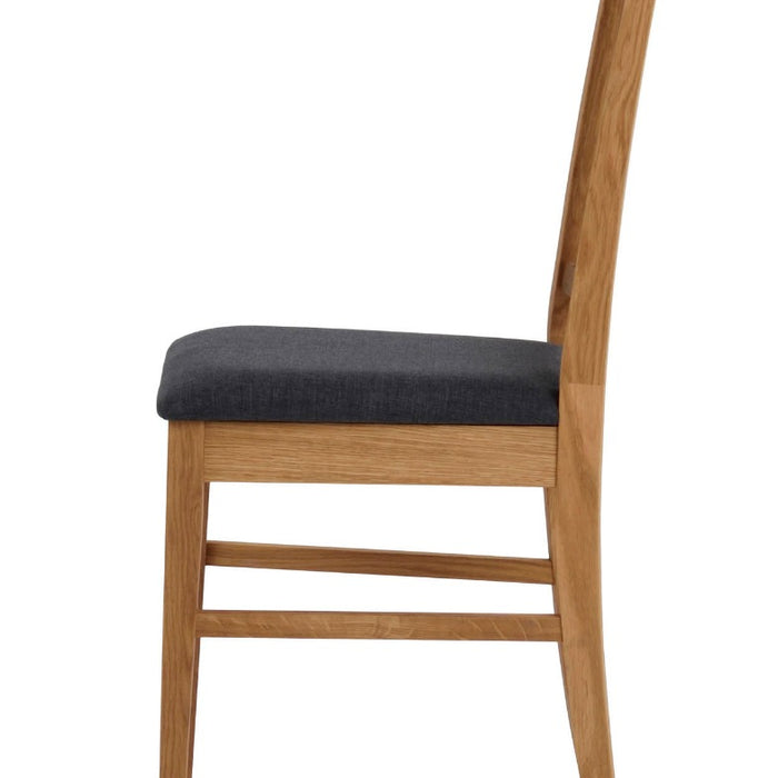 Rowico Filippa Stoel - Set Van 2 - Grijs|Eikenhout