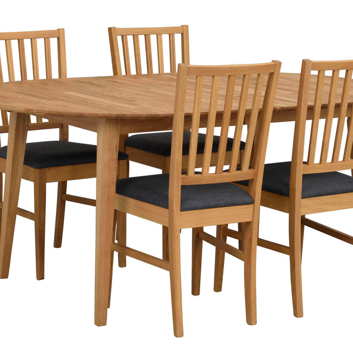 Rowico Filippa Stoel - Set Van 2 - Grijs|Eikenhout