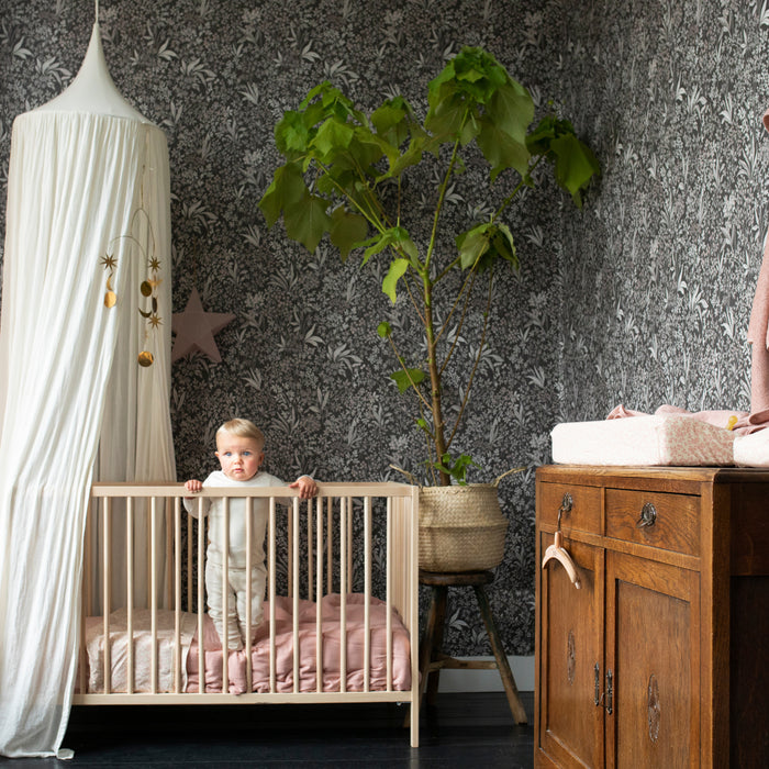 Noppies Tiny Dot Ledikant Hoeslaken - Misty Rose