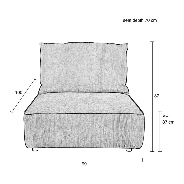 Zuiver Hunter Bank Element - Sand
