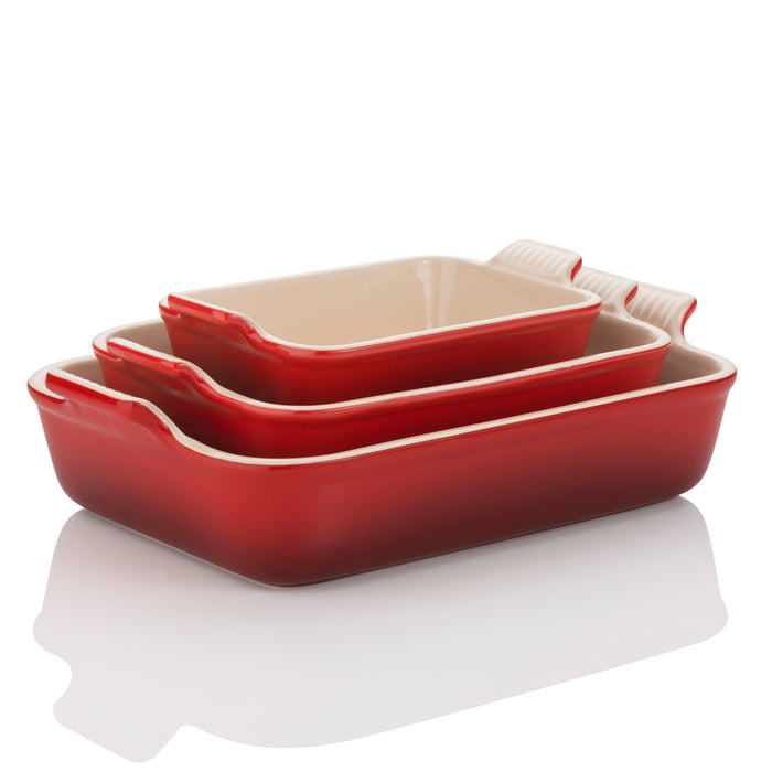 Le Creuset Heritage Ovenschaal B 26 x D 19 cm - Kersenrood