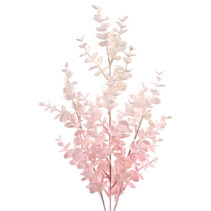 PTMD Leaves Plant Eucalyptus Kunsttak - 38 x 21 x 67 cm - Roze