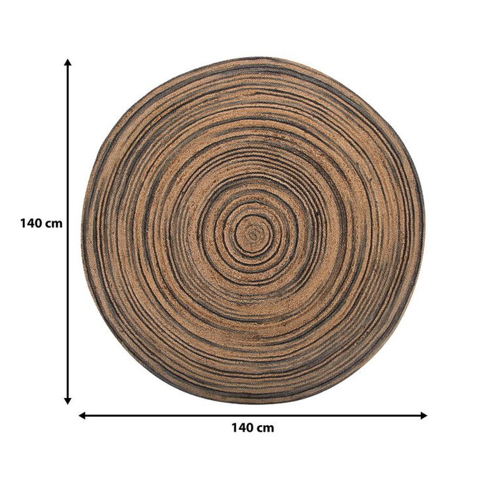 Beliani - ARTORA - Vloerkleed - Beige - 140 cm - Jute