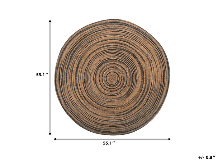 Beliani - ARTORA - Vloerkleed - Beige - 140 cm - Jute